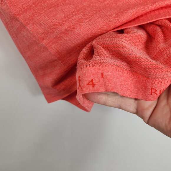 Lululemon Run Swiftly Tech Short Sleeve Shirt  Heathered Coral Size 4 - Picture 3 of 5
